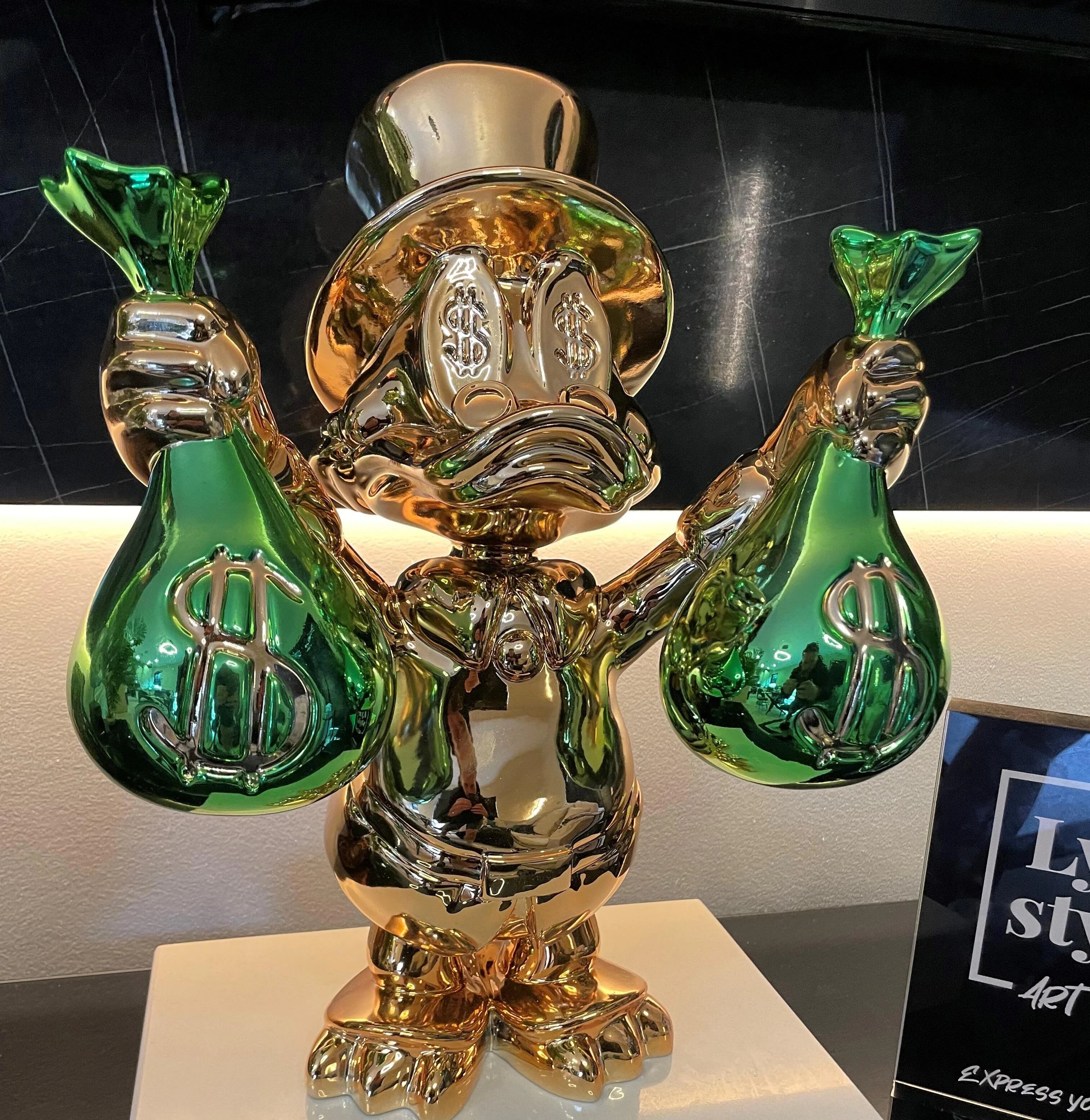 Money bags duck (Gold and Green)