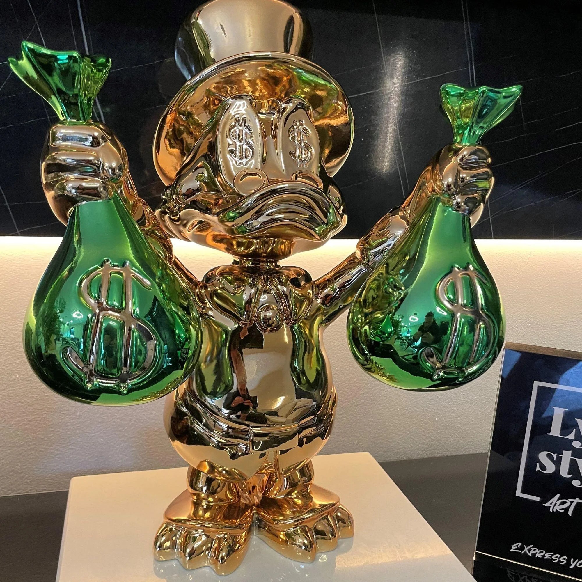 Money bags duck (Gold and Green)