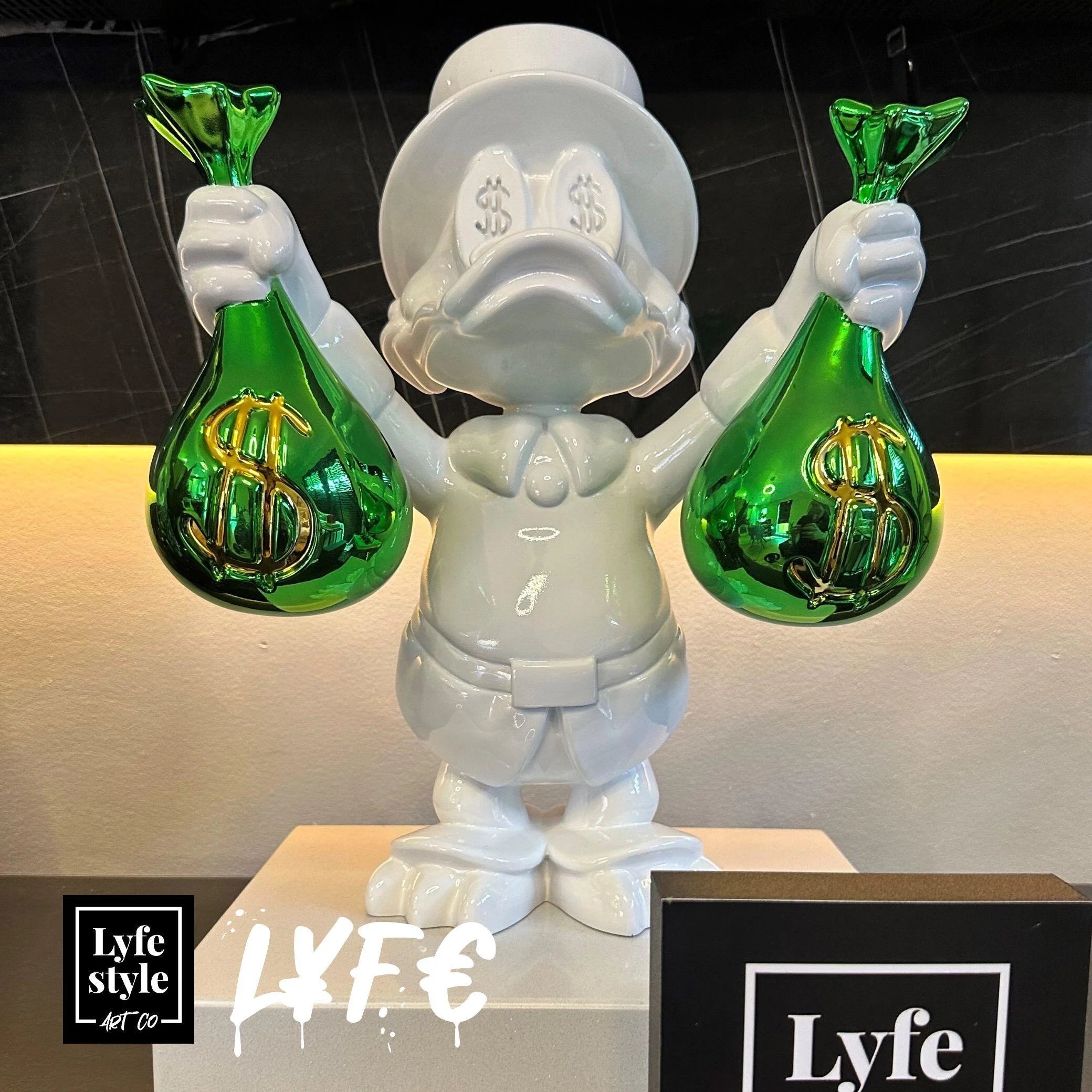 Money Bags Duck (white / green)