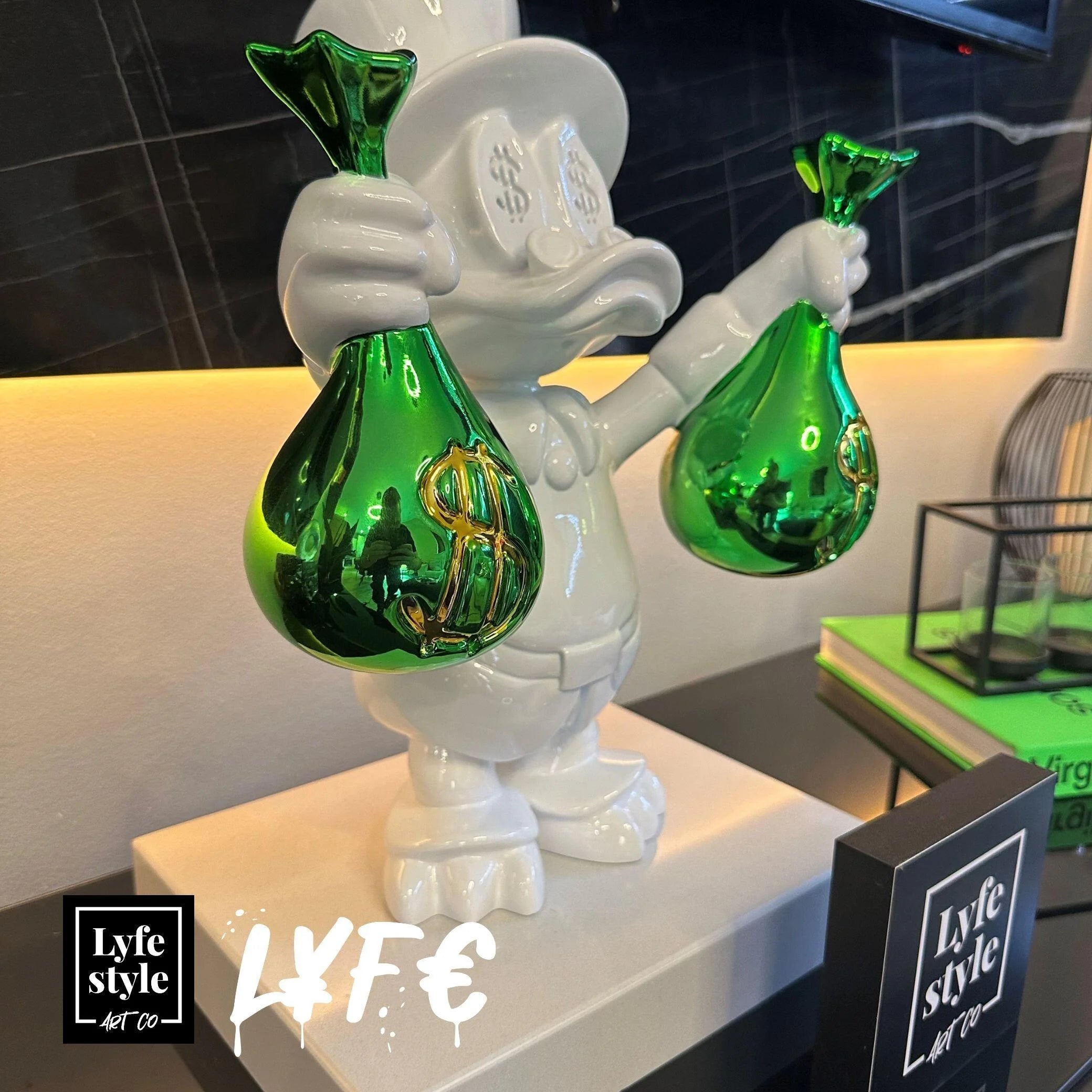 Money Bags Duck (white / green)